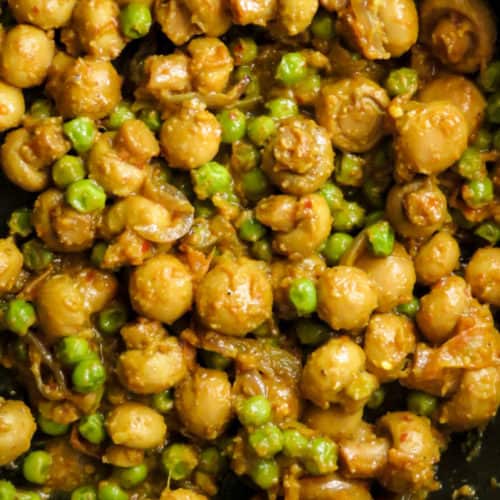mushroom peas masala curry(Indian recipe). ISLAND SMILE