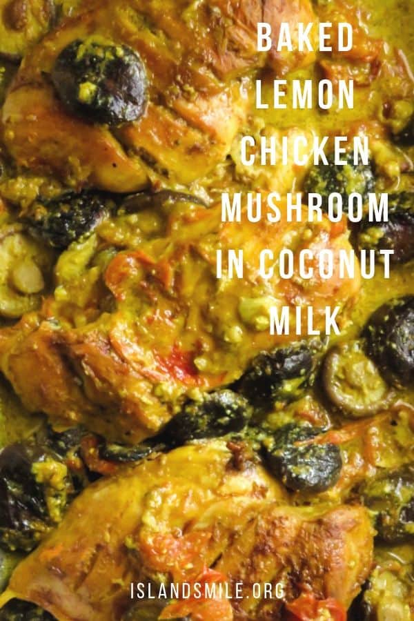 baked lemon chicken mushroom in coconut milk. Zesty lemon chicken baked in a coconut sauce with shitake mushrooms and garlic makes an easy sheet pan meal. Grab a few chicken breasts on the way home to make this delicious shitake mushroom dinner that needs only a sheet pan to marinate and bake.