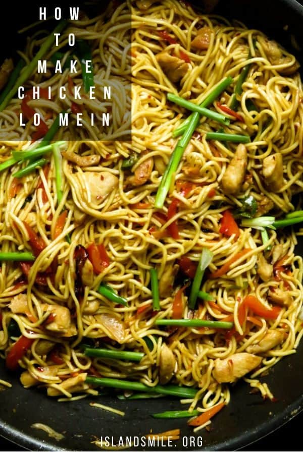 Here's how you make the best chicken lo mein recipe with step by step pictures and instructions. Egg noodles, juicy shallow fried chicken, a mix of stir-frying vegetables and a lo mein sauce made with a few ingredients to make a sweet and slightly spicy sauce.