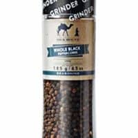 Whole Black Pepper Grinder -185g/6.04oz High Grade Pepper Mill Finest Black Peppercorns