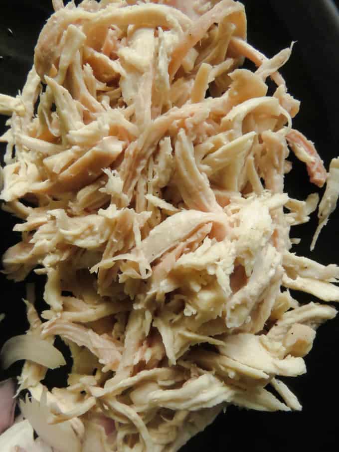 shredded chicken for the nuggets.