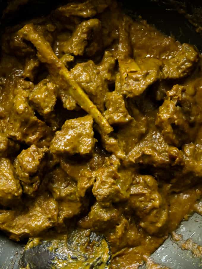 Indonesian rendang beef curry