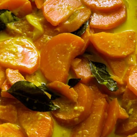 Sri Lankan carrot coconut milk curry(vegan, vegetarian).