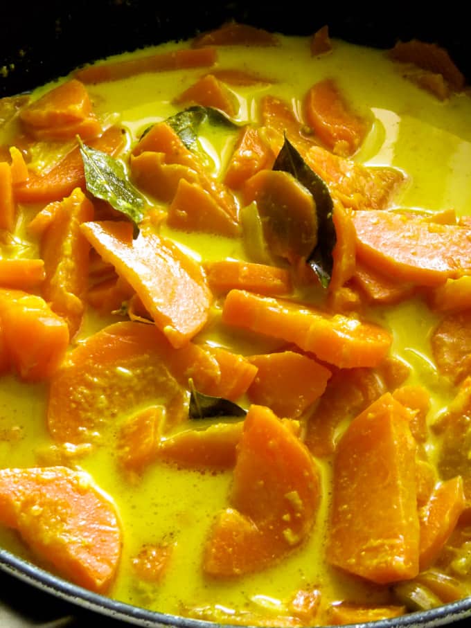 carrot cooked in coconut milk