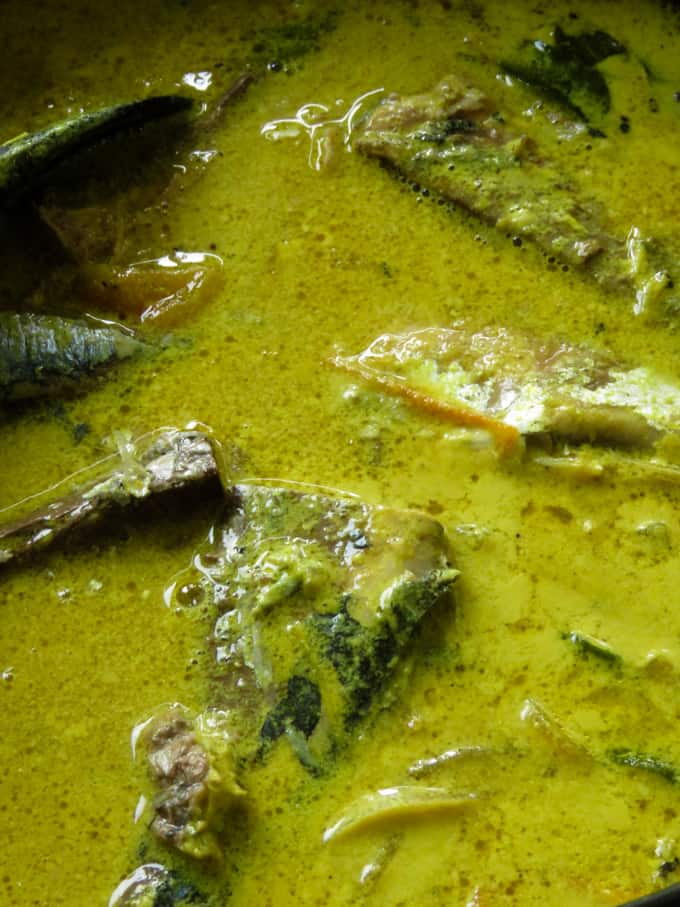 cooked jack mackerel pepper curry.