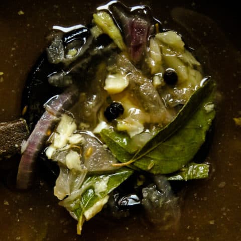 Sri Lankan tamarind soup with pepper(rasam).