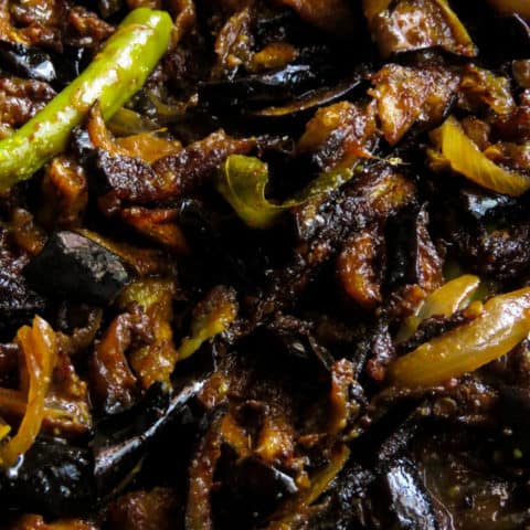 Eggplant sweet and sour curry(sri lankan brinjal pahi).