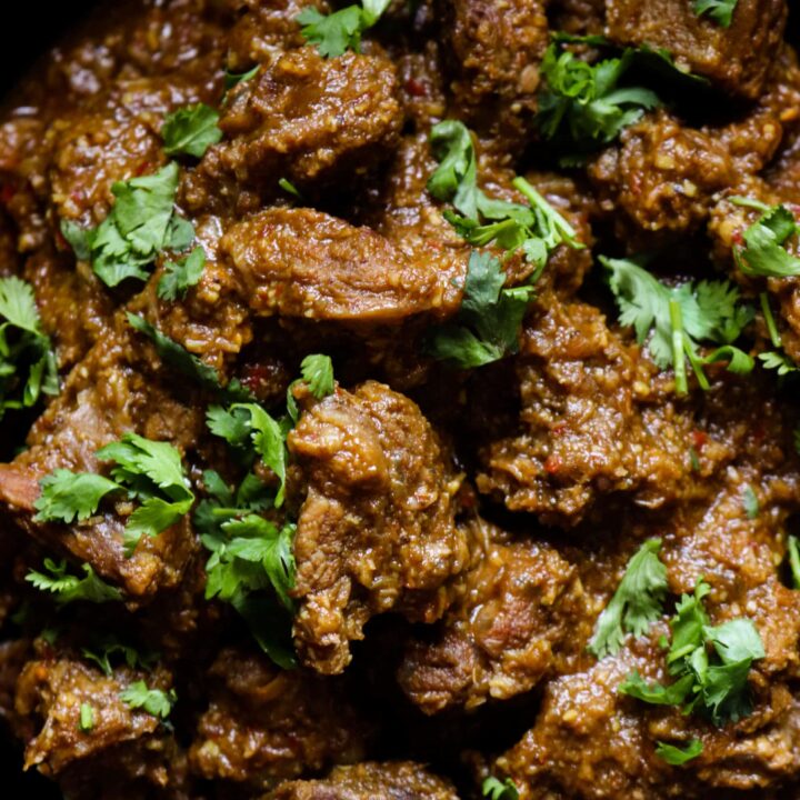 Indian beef korma curry