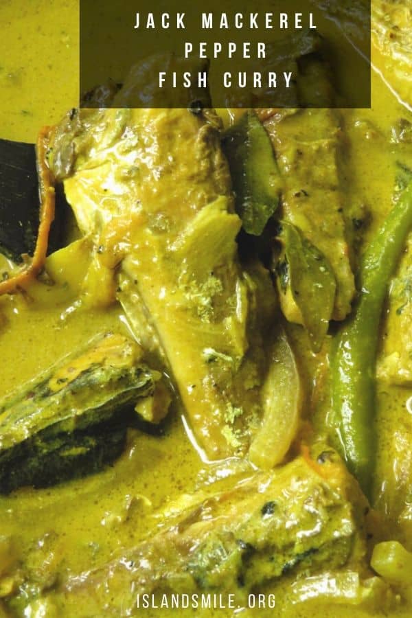 Sri lankan pepper-coconut milk fish curry made with canned Jack mackerel. budget friendly and easy to make.