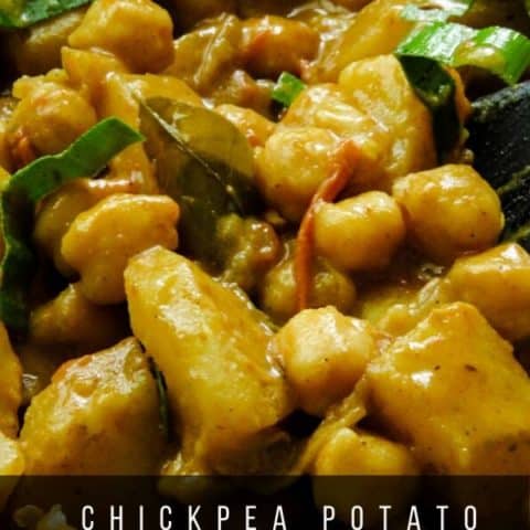 chickpea and potato curry(channa aloo curry).