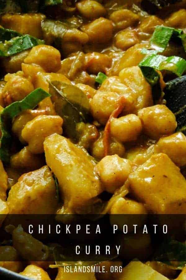 A chickpea potato curry made with Indian curry making ingredients and cooked in a fresh tomato-based gravy. This simple Indian chickpea curry also known as chana aloo curry can be served with rice, naan roti, chapatis or stuffed into pita bread