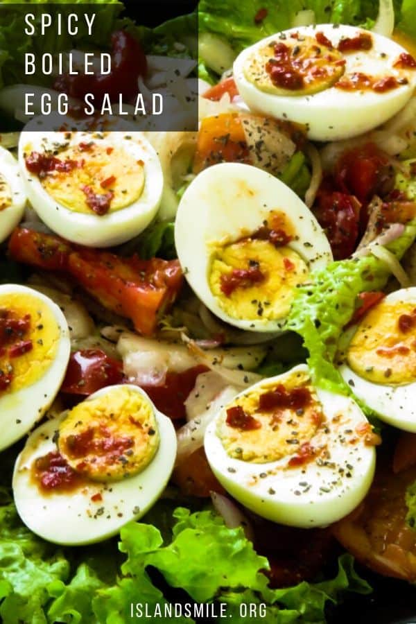 Sri Lankan boiled egg salad recipe.Sri Lankan boiled egg salad recipe.