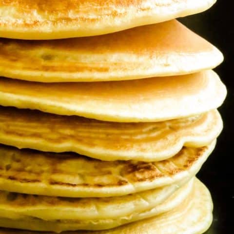 How to make pancakes without milk or eggs.