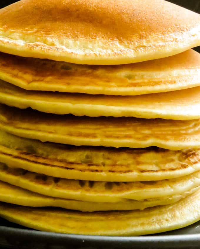 how to make eggless, milk-free pancakes.