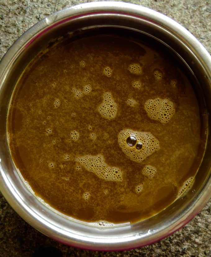 bowl with watalappam mixture ready to steam.