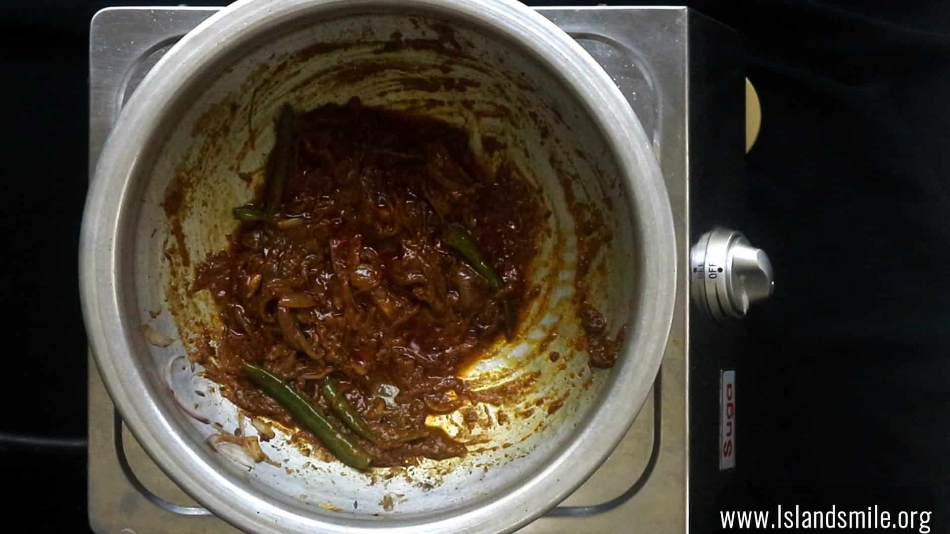 masala paste ready to cook egg biryani.