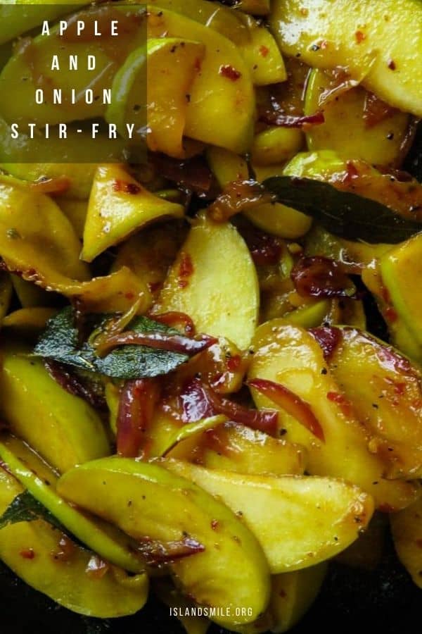 Easy apple stir-fry(vegan.vegetarian). a quick side dish to serve as a vegan vegetarian dish or serve with your favorite grilled meats from chicken, beef to fish.