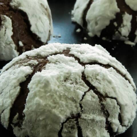 How to make chocolate crinkle cookies(cocoa cookies)