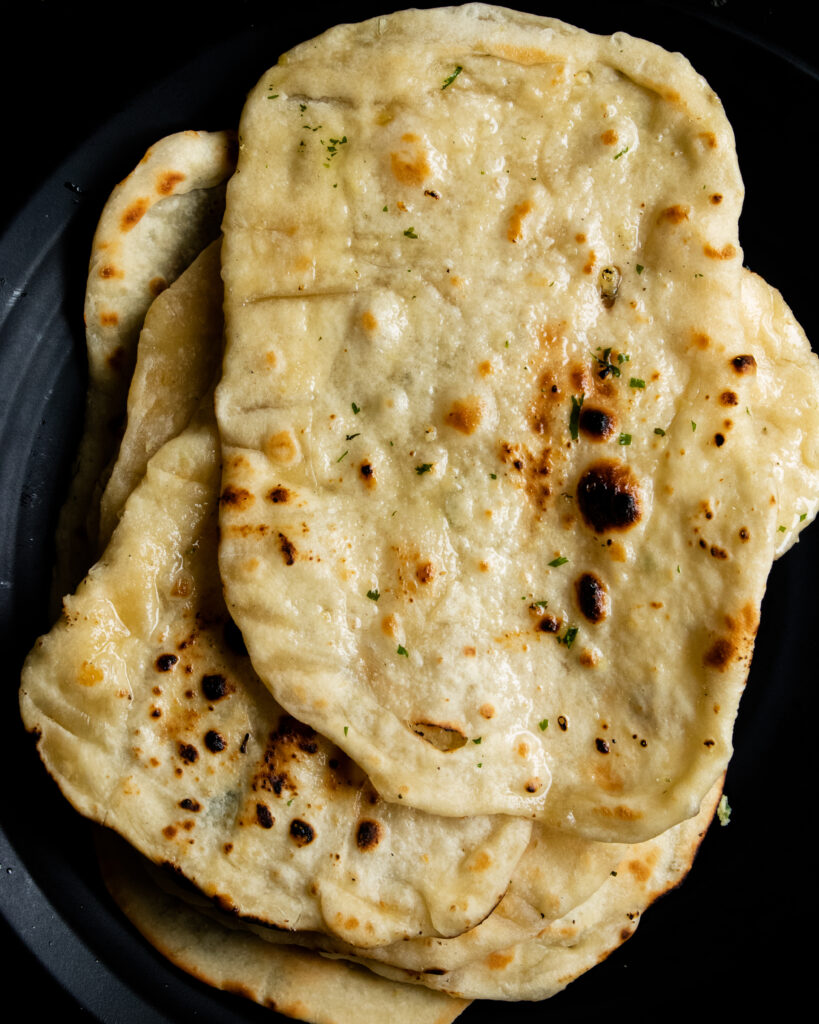 garlic naan recipe without yeast.