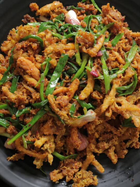 deep fried hot butter mushrooms in a bowl