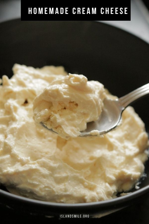 Homemade cream cheese with just 3 ingredients.