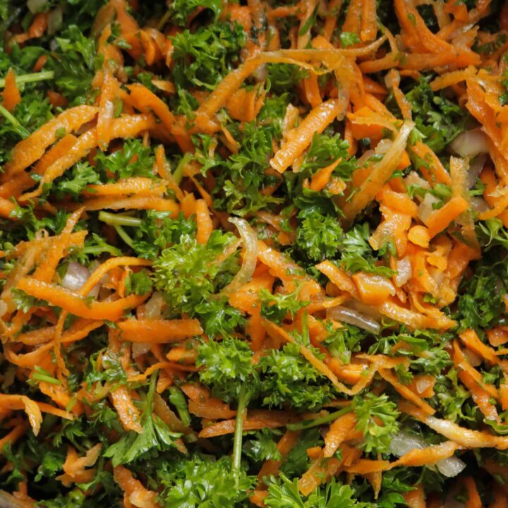 This carrot salad is so easy to make with fresh-garden ingredients.