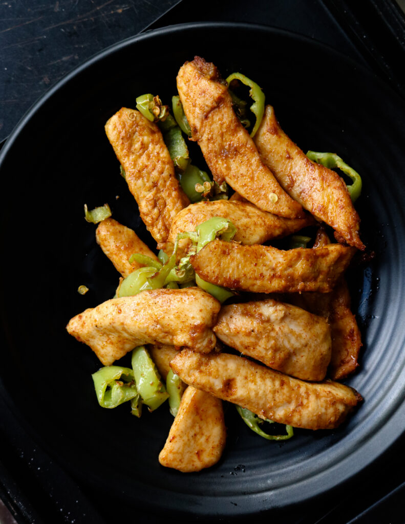 AIR FRYER CHICKEN STRIPS(no breading). ISLAND SMILE