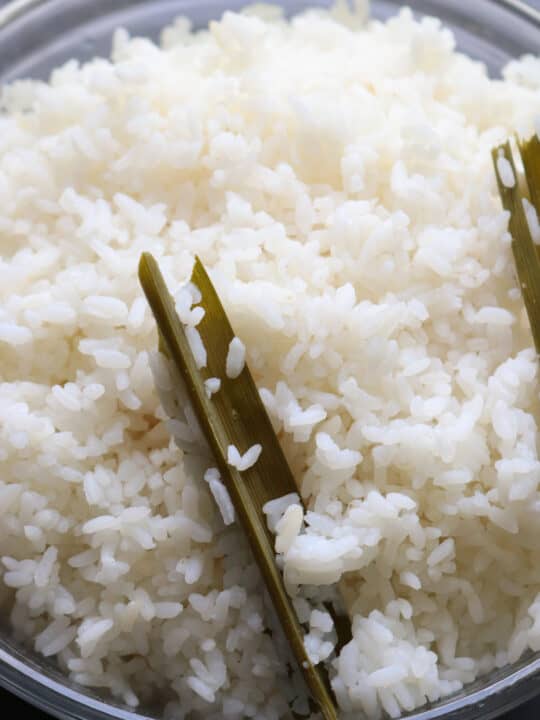 perfectly cooked rice in a bowl