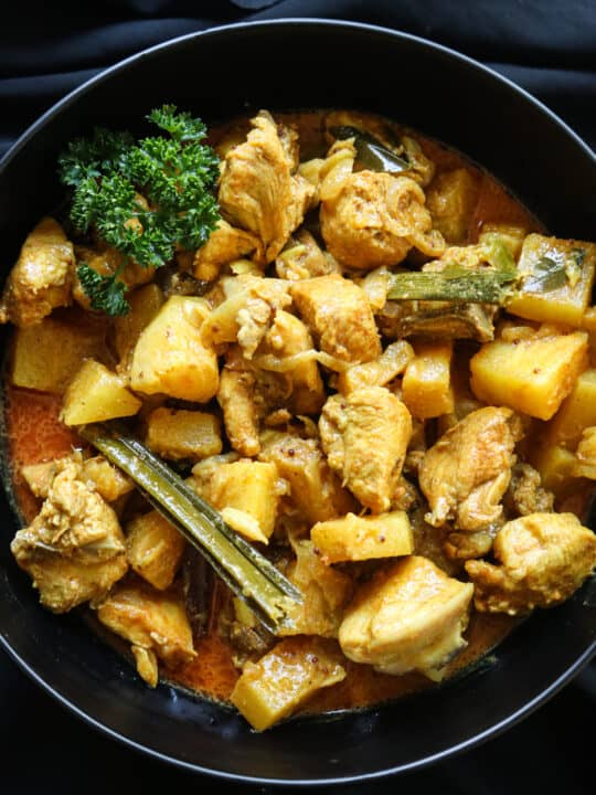 Sri Lankan pineapple chicken curry.