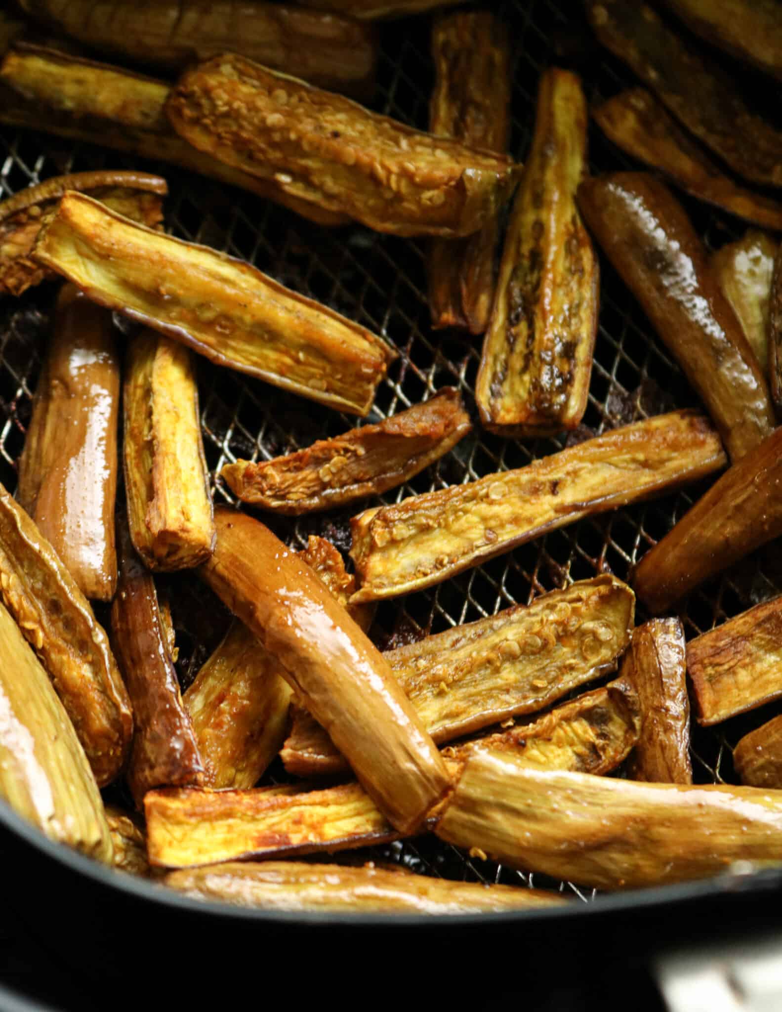 EGGPLANT FRIES IN AIR FRYER(no breading) ISLAND SMILE