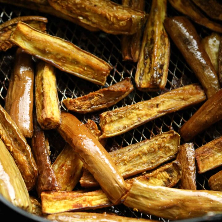 crispy air fryer eggplant fries