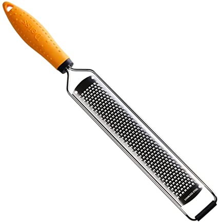 Deiss PRO Lemon Zester & Heavy Duty Cheese Grater & Vegetable Grater — Parmesan Cheese Lemon, Garlic, Nutmeg, Chocolate, Fruits, Vegetables, Ginger Grater - Cheese Shredder & Stainless Steel Grater