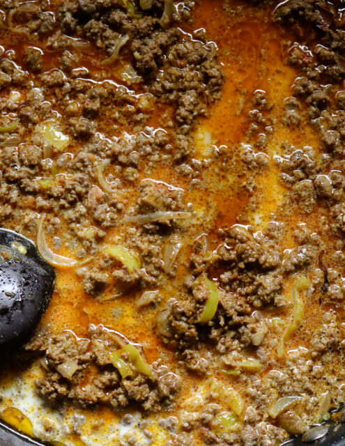 Minced beef curry(ground beef curry). | ISLAND SMILE