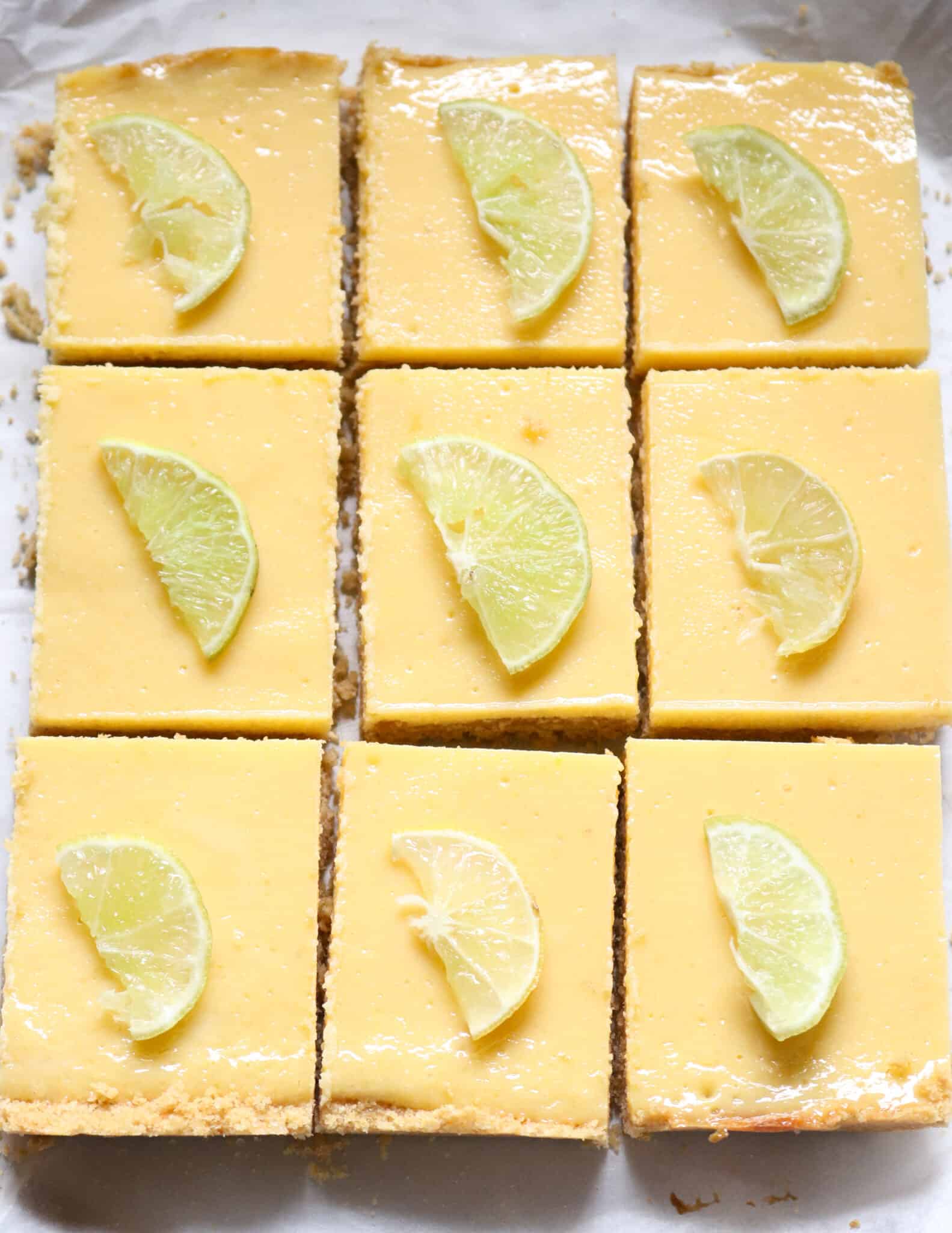 KEY LIME BARS WITH CONDENSED MILK(lime squares). ISLAND SMILE