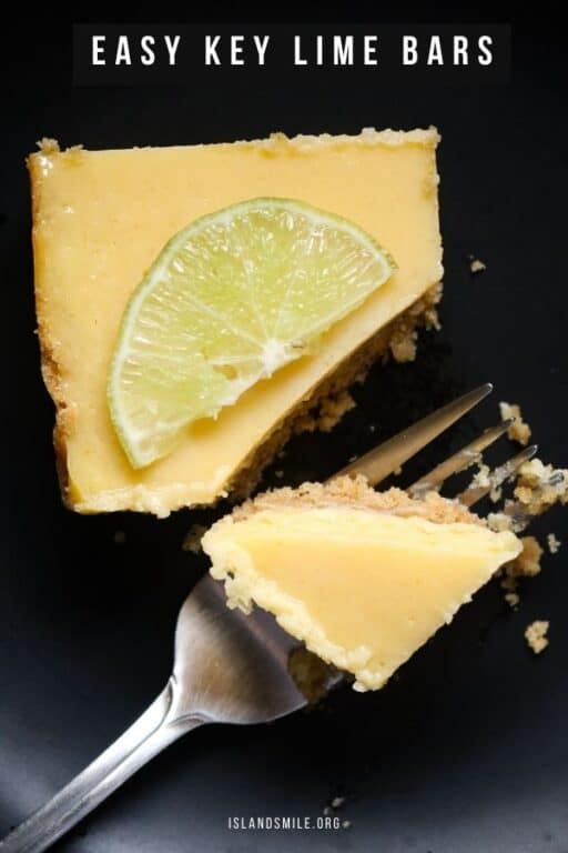 KEY LIME BARS WITH CONDENSED MILK(lime squares). ISLAND SMILE