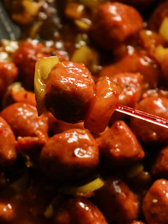 sweet and sour meatballs with pineapple