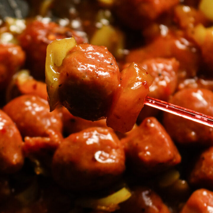 sweet and sour meatballs with pineapple