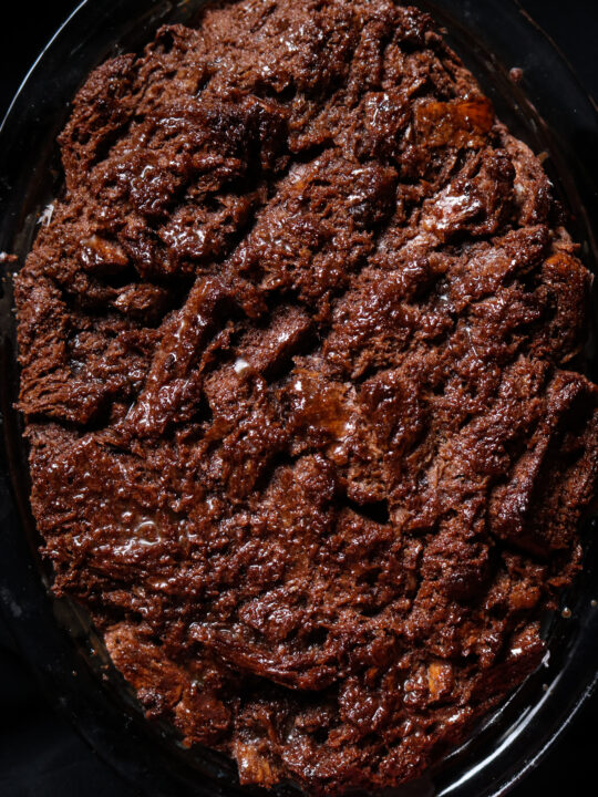 easy baked chocolate bread pudding