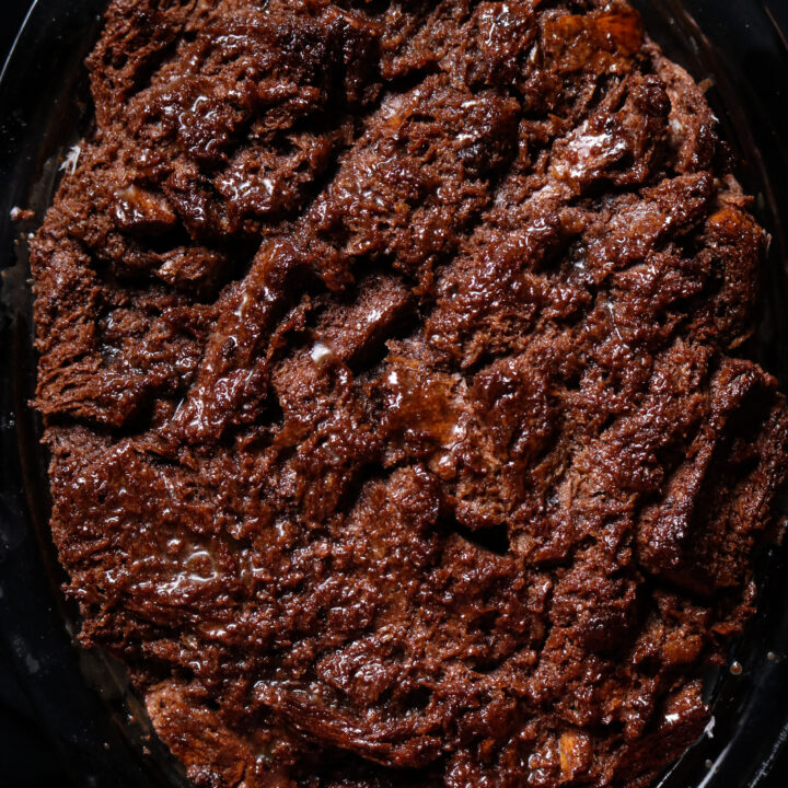easy baked chocolate bread pudding