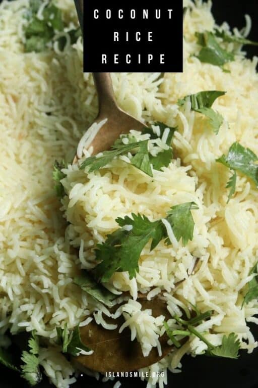 BASMATI COCONUT RICE(Indian rice recipe) ISLAND SMILE