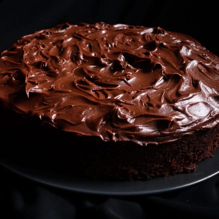 one pan chocolate frosted cake.