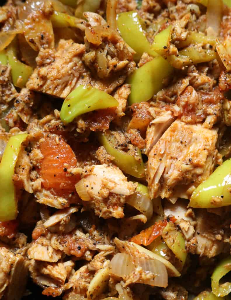 canned tuna pepper recipe with capsicum and tomatoes