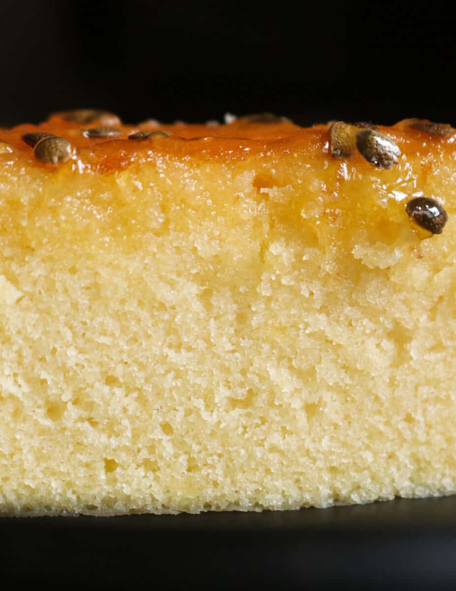 Cake Shell Recipe Passion fruit sponge cake(single layer cake). | ISLAND SMILE