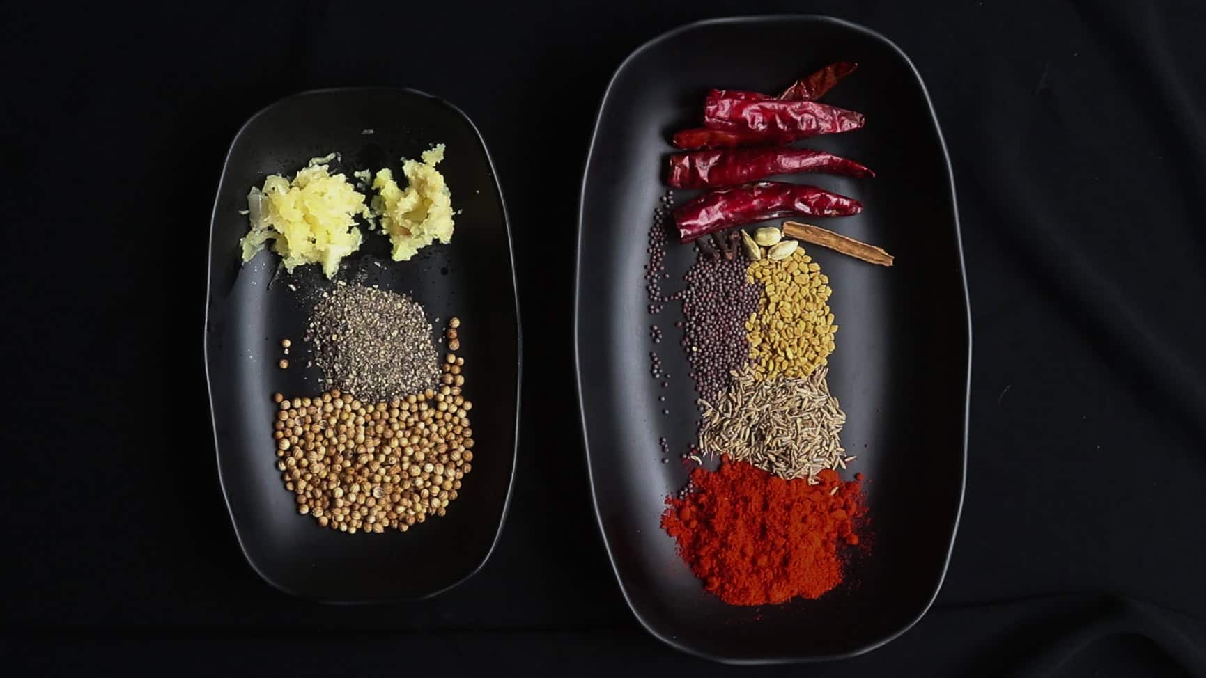 spices to make the vindaloo paste to cook beef vindaloo.
